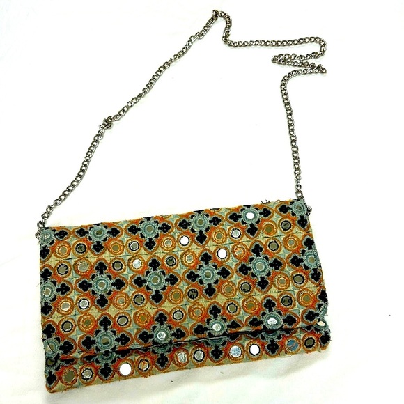 55 botique Handbags - Boho Shiny Statement Bag | Purchased in St. Tropez | Beach 55 Boutique | 250€
